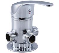 Grifo termostático de la válvula mezcladora solar de la aleación de latón con el tubo en S para el calentador de agua 90C Max 4-Port 360 Rotation(B)