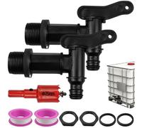 Grifos de Descarga para Barriles de Lluvia,2pcs Grifo para Garrafas de Agua,Grifos de Agua,Grifo para Barril de Lluvia,Grifo para Bidon de Agua de Plástico,Grifo de Plástico para Cubo de Lluvia