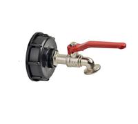 Grifos de exterior Adaptador de grifo tanque IBC duradero, rosca gruesa S60 x 6 a conector 1/2 ''y 3/4'', válvula repuesto, montaje for jardín y hogar, 1 ud(Color-05)