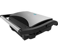 Grill - Cecotec Rock’nGrill 1000 Dark, W, Antiadherente, Altura adaptable, Dark Inox