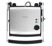 Grill de contacto - Acero inoxidable cepillado - Antiadherente - Altura ajustable - Para paninis y pescado