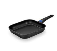 Monix Solid Plus - Sartén Grill Asador de aluminio fundido con antiadherente Classic. 24 o 28 cm lisa o rayas. Sartenes cocina