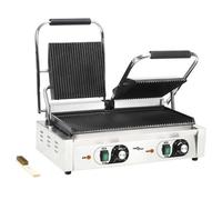 Grill Parrilla Estriada Doble 3600 W 57x30,5x20 Cm Vidaxl