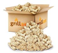 grillas Pastillas de Encendido Ecológicas Enceradas | Encendedores de Barbacoa de Madera Natural | Pastillas de Lana de Leña para Chimeneas, Estufas, Fogatas, Ahumadores (2,5 kg (200 Unidades)