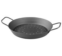 GRILLMEISTER Sartén de hierro (Sartén de hierro 28cm, perforada)