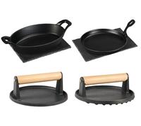 GRILLMEISTER Sartén para servir / Prensa para hamburguesas