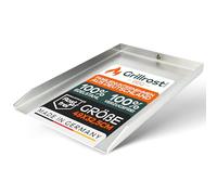 Grillrost.com Das Original Placa de Parrilla de Acero Inoxidable | Plancha 45x34cm - Adecuada para Weber Genesis I | 4mm sólido