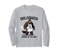 Grillsquatch Legend of The BBQ Funny Bigfoot Grill Manga Larga