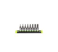 Grip Edge Hex bit Socket Set | 8-PC - 1/4'' Drive Short Metric RPT Hex Driver Set | Sizes 1.5MM - 7MM | Made with S2 Steel | Includes Premium Aluminum Storage Rail |