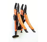 Grip-on -SN111 / SET Mordaza Grip/Kit Manos Libres Mordaza Grip Mini - Banco de Trabajo 1 x (1077) + 2 x (111-07) / Revestimiento de pintura Epoxi/Acero Inoxidable Forjado.