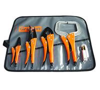 Grip-on -WK-SET5 / SET Mordaza Grip/Kit de Soldador Mordaza Grip 1 x (KB4-GR,127F06,137-09,131-10,144-12, MG2K-040) / Revestimiento de pintura Epoxi/Acero Inoxidable Forjado.