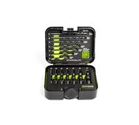 GRIPEDGE Tools Juego de extractores de tornillos/pernos rotos o pasados con brocas a izquierdas, G-FORS, 14 piezas, n.º 1 - n.º 7, con estuche de plástico prémium con inserto de espuma