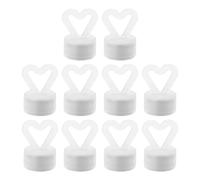 GRIRIW 10 Pesas para Globos de Plástico en Forma de Corazón Base Magnética, Portátiles y Fáciles de Colocar para Decoración de Bodas y Fiestas al Aire Libre