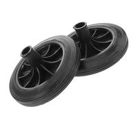 GRIRIW 2piezas Ruedas de Repuesto para Cubo de Basura de Exterior Ruedas Reforzadas para Contenedores de Resistentes y Duraderas para Manejo Fácil y Uso Ambientes Exteriores