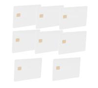 GRIRIW 8 piezas Tarjetas PVC white Sin Fusionar con Chip para Identificación Resistentes al Agua Compatibles con Impresoras de Inyección de Tinta y Sistema de Control de Acceso