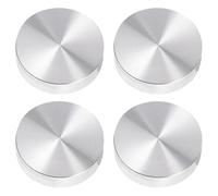 GRIRIW Adaptador 4 de Aleación Disco de Aluminio Circular de y Piezas, Estructura Simple y Multipropósito para Mesa de Vidrio Té para Diferentes Ocasiones