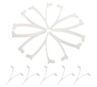 GRIRIW Clips en V 12piezas Plástico Blanco para Limpieza de Piscina | Accesorios para Postes de Extensión, Clip de Red de Piscina en Forma de V, Decoracion Verano