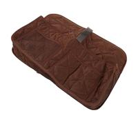 GRIRIW Organizador Multifunción Colgante para Mesita de Noche, Bolsa de Almacenamiento de Tela Café Múltiples Bolsillos para Dormitorio, Baño y Sofá, Ahorro de Espacio y Fácil