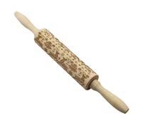 GRIRIW Rodillo De Madera Relieve Para Hornear Rodillo De Cocina Texturizado Para De Galletas y Pan Para Postres Navidad