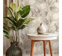 Papel Tapiz De Vinilo No Tejido Opulenza Gris Rasch 659856 Decoración De Pared