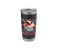 Gritar es autocuidado Vaso térmico de acero inoxidable de doble pared