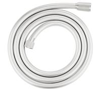 GROE Silverflex - Manguera de ducha (1,75 m, resistente al calor, sistema anti-torsión, conexión universal G 1/2" x 1/2"), Acero Superpulido, 28388DC1