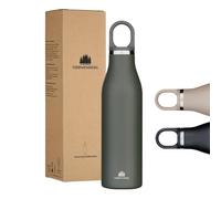 Groenenberg Botella de acero inoxidable 500 ml o 750 ml | 100% a prueba de fugas | Termo apto para ácido carbónico | Botella isotérmica deportiva