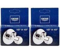 Grohe, 22032000, Válvula de ángulo acabado, Cromo (Chrome) (Paquete de 2)