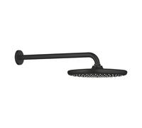 GROHE 26 668 243 TEMPESTA 250 Conjunto de ducha con brazo mural 380 mm, 1 chorro Negro Mate - ref: 26 668 243