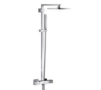 GROHE Conjunto de ducha Euphoria Cube 26087000 - termostato, rociador efecto lluvia cromo