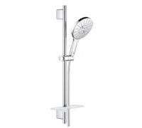 Grohe Rainshower SmartActive - Conjunto de alcachofa de ducha 150 9,5 l/min, 3 chorros, barras 60 cm y mangueras, cromo 26592000