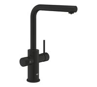 GROHE 30 590 KF0 BLUE Pure Minta Monomando de fregadero para sistemas de agua filtrada con caño extraíble negro - ref: 30 590 KF0