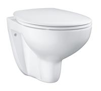 Grohe Bau Ceramic taza de inodoro con asiento de cierre suave suspendido sin reborde blanco 39351000