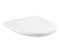 GROHE Bau Ceramic WC con tapa incluyendo juego de fijación (Duroplast, Cierre suave, Función de liberación rápida, Desmontable, Fácil de instalar, Capacidad de carga 150 kg), Blanco, 39913001