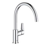 GROHE Grifo de cocina BauEdge Monomando de fregadero 1/2" cromo caño alto (Ref 31367001)