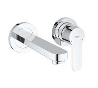 Grohe BauEdge - Grifo de lavabo, 2 orificios, con desagüe, cromo 20474000