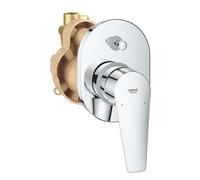 Grohe BauEdge - Grifo empotrado de bañera, con cuerpo de montaje, cromo 29039001