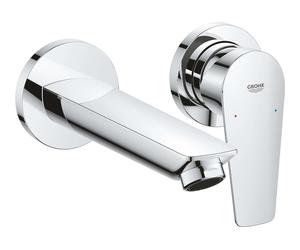 Grohe BauEdge - Grifo empotrado de lavabo, montaje de 2 orificios, cromo 20474001