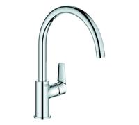 Grohe BauEdge Mezclador monomando de fregadero, 223 mm de proyección, alto, orientable, 31367001