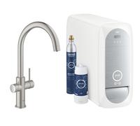 Grohe Blue grifo de cocina con filtro de pie acero inoxidable 31455DC1