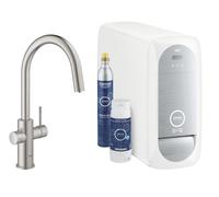 GROHE Grifo de cocina Blue 31541DC0 con filtro y enfriador de agua SuperSteel