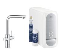 GROHE Grifo de cocina de pie Grohe Blue – Kit de inicio – StarLight Chrome 31539000