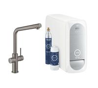 Grohe Blue Home - Grifo de fregadero con enfriador de agua y filtración, Hard Graphite cepillado 31454AL1