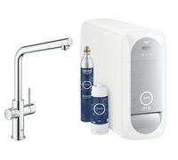 Grohe Blue Home - Grifo de fregadero con enfriador de agua y filtro, cromo 31454001