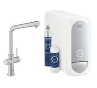 Grohe Blue Home - Grifo de fregadero con enfriador de agua y filtro, supersteel 31454DC1