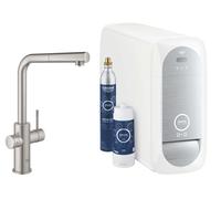 Grohe Blue Home - Grifo de fregadero Connected, con enfriador de agua y filtro, supersteel 31539DC0