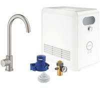 Grohe Blue kit de inicio con grifo de cocina de pie SuperSteel 31302DC2