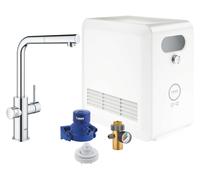 Grohe Blue Professional - Grifo de fregadero con dispositivo de refrigeración y filtración, ducha extraíble, cromo 31326002