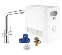 Grohe Blue Professional - Grifo de fregadero con enfriador de agua y filtro, cromo 31347003