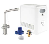 GROHE Grifo de fregadero Blue Professional – enfriador de agua y filtro supersteel 31347DC3